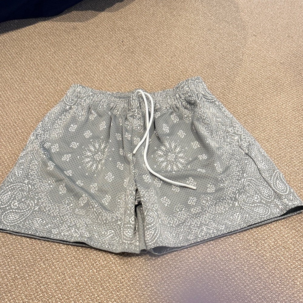 Gray Paisley boys shorts